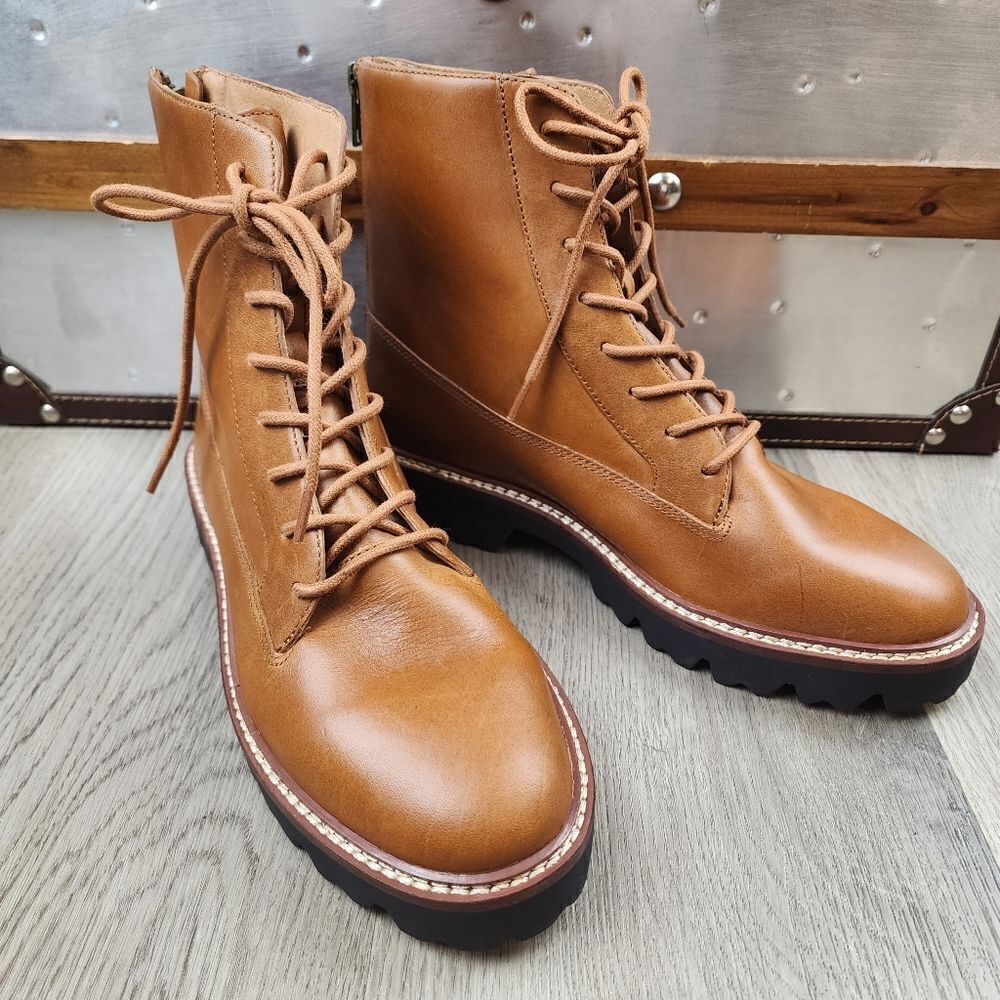 NWOB Madewell The Citywalk Lug Sole Lace Up Boots size 7